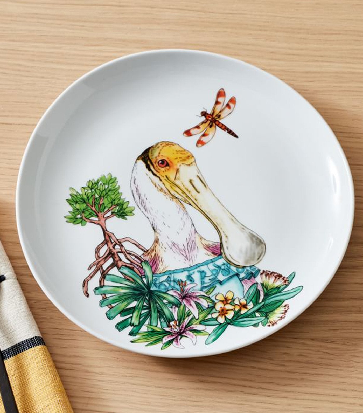 west elm Dapper Animal Snowy Salad Plates
