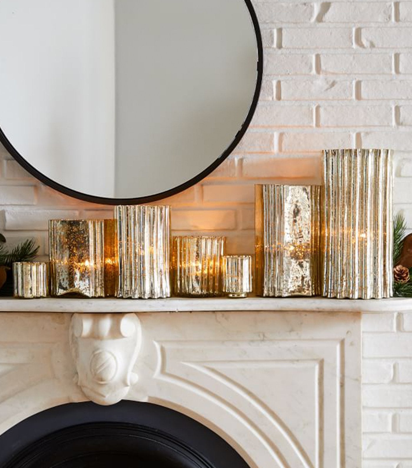 west elm Decorator Mercury Hurricane - Gold