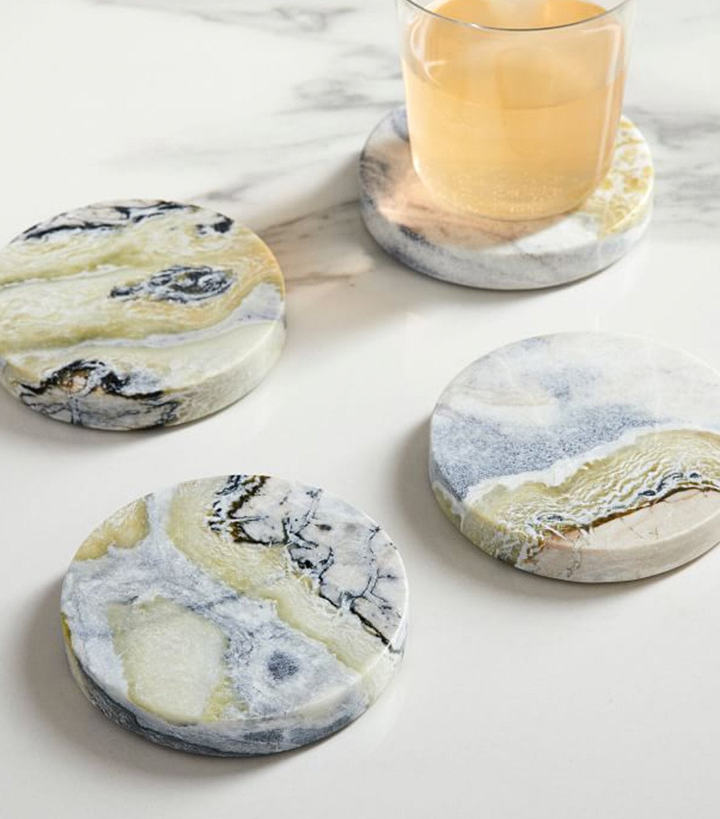 west elm Marble Coaster - Set of 4