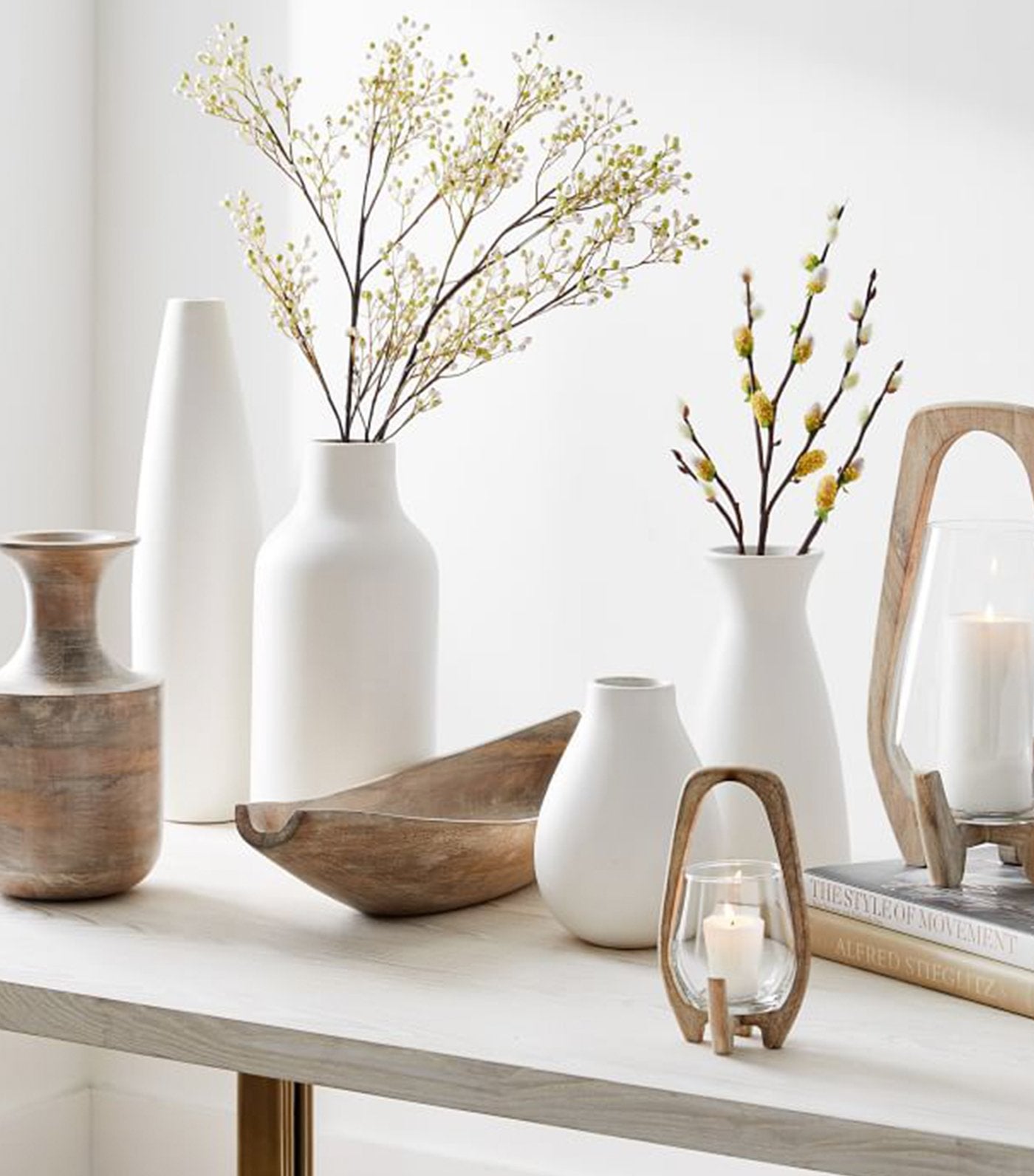west elm Pure White Ceramic Vases