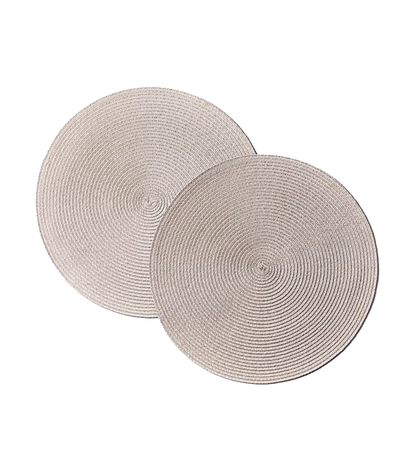 west elm Woven Placemat Set of 2 - Metallic