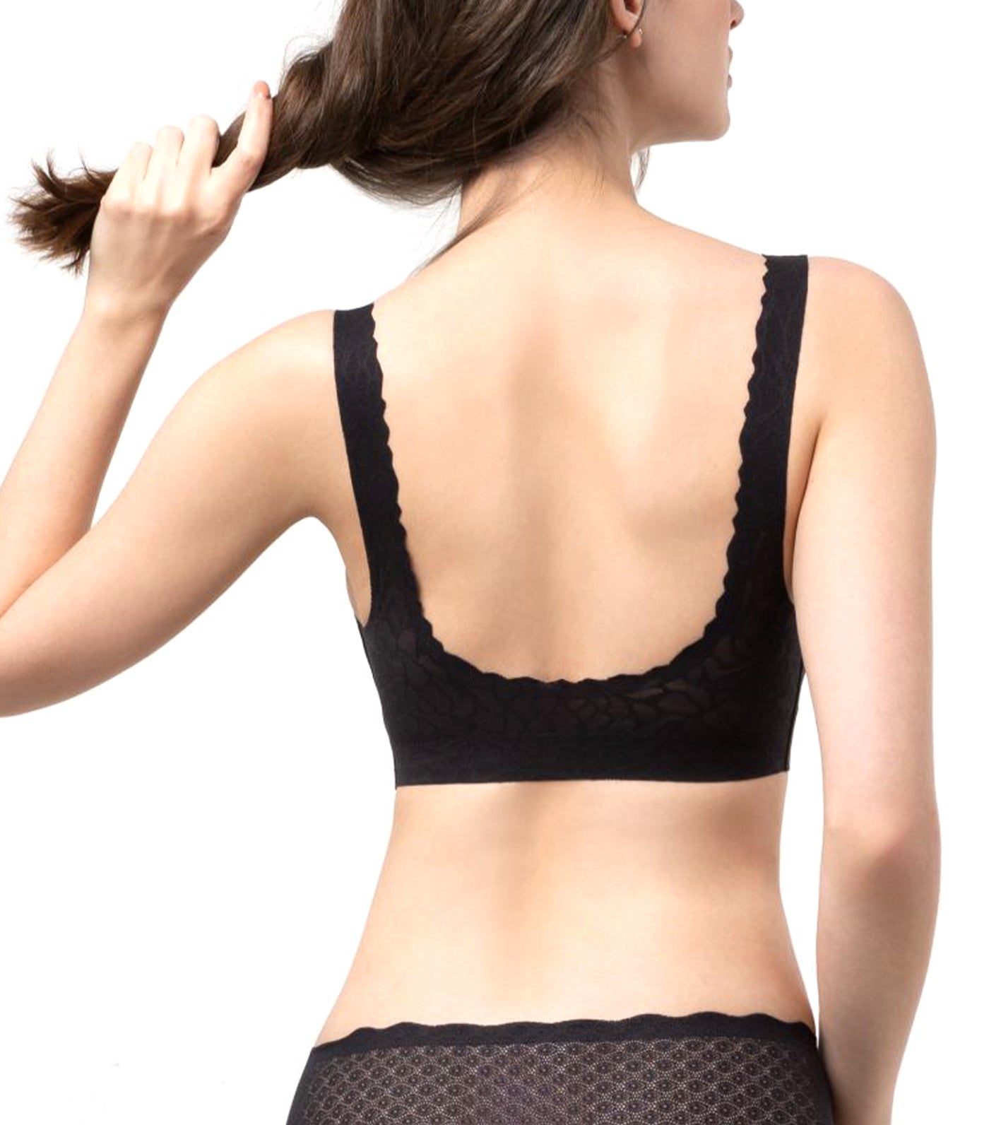 Sloggi ZeroFeel Lace Seamless Bra Black