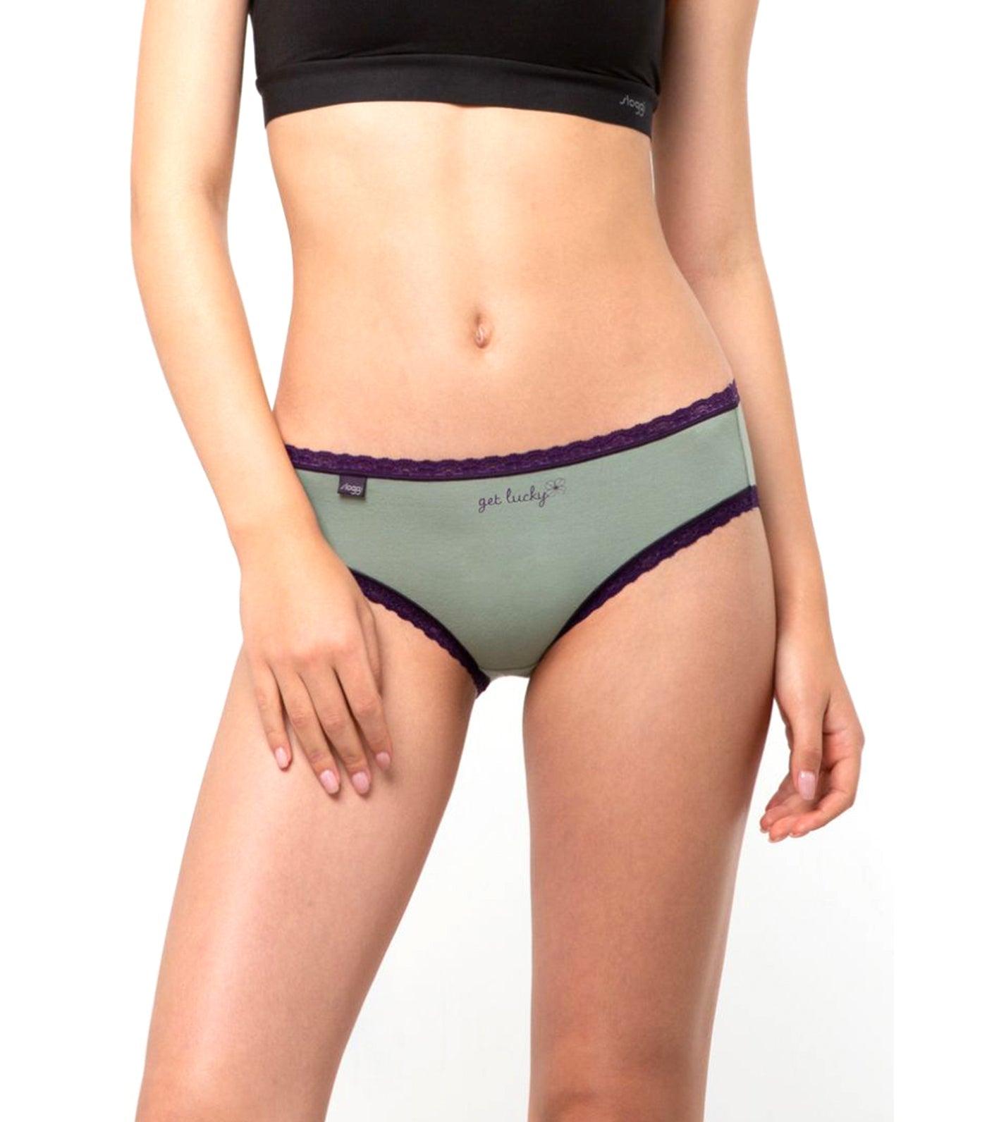 sloggi Weekend 3pc Panty Pack Assorted Purple, Green, and White