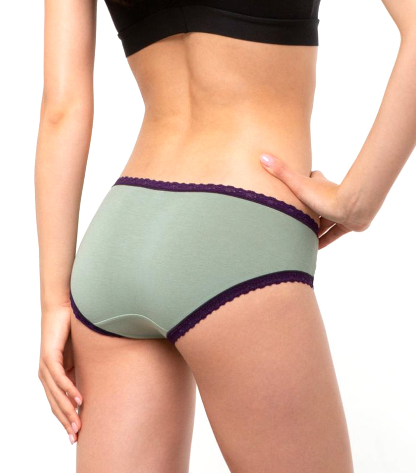 sloggi Weekend 3pc Panty Pack Assorted Purple, Green, and White