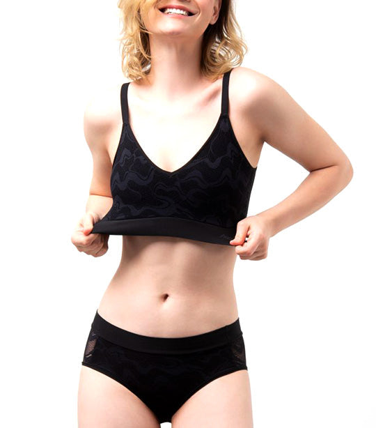 Sloggi GO AllroundLace Pull-On Reversible Bralette Blackout