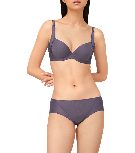 Pure Invisible Wired Bra Gray Violet
