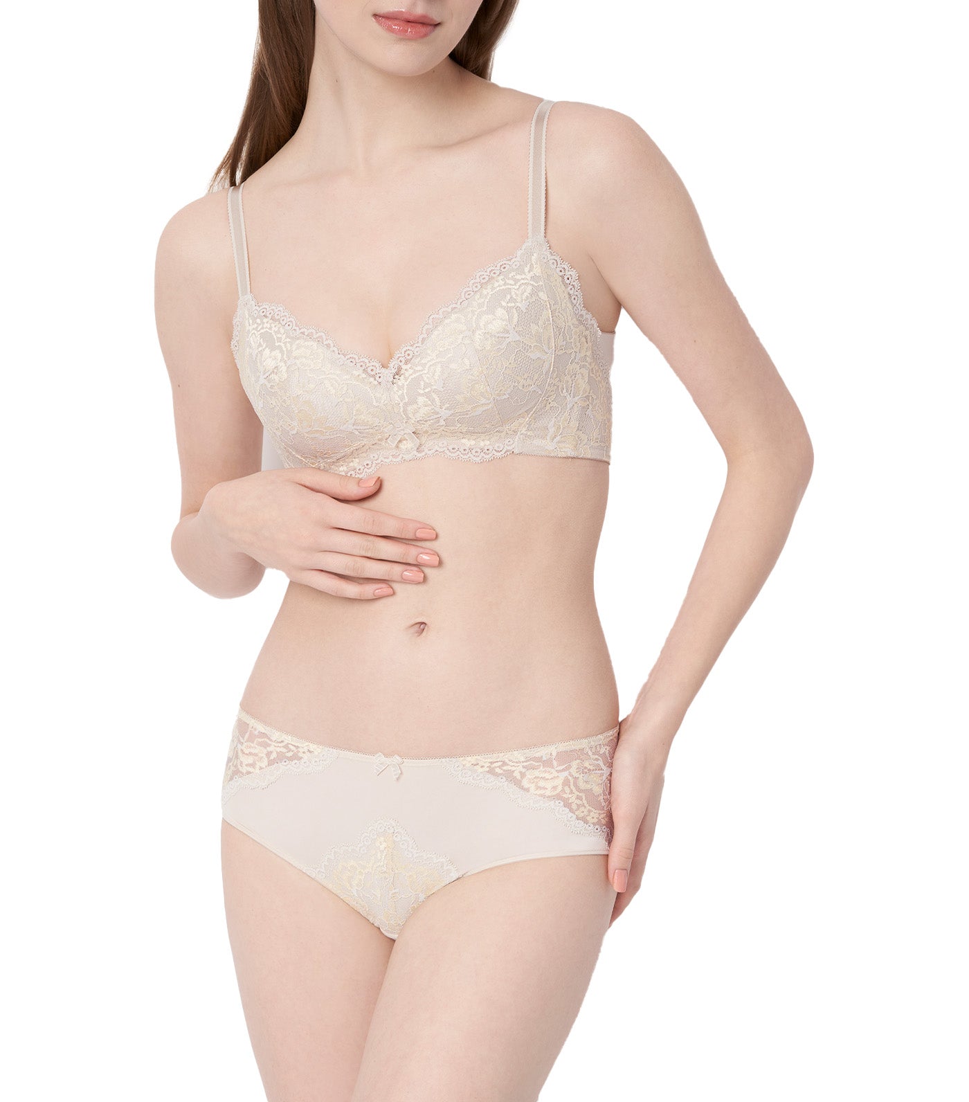 Natural Elegance NonWired Padded Bra Cream