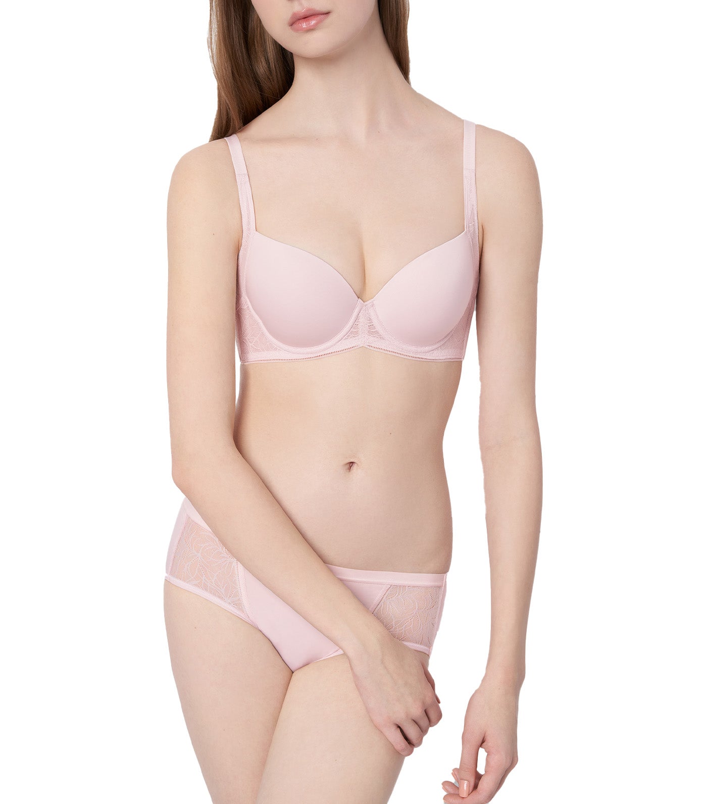 Decorative InsideOut Wired Lightly Padded Bra Pale Pink