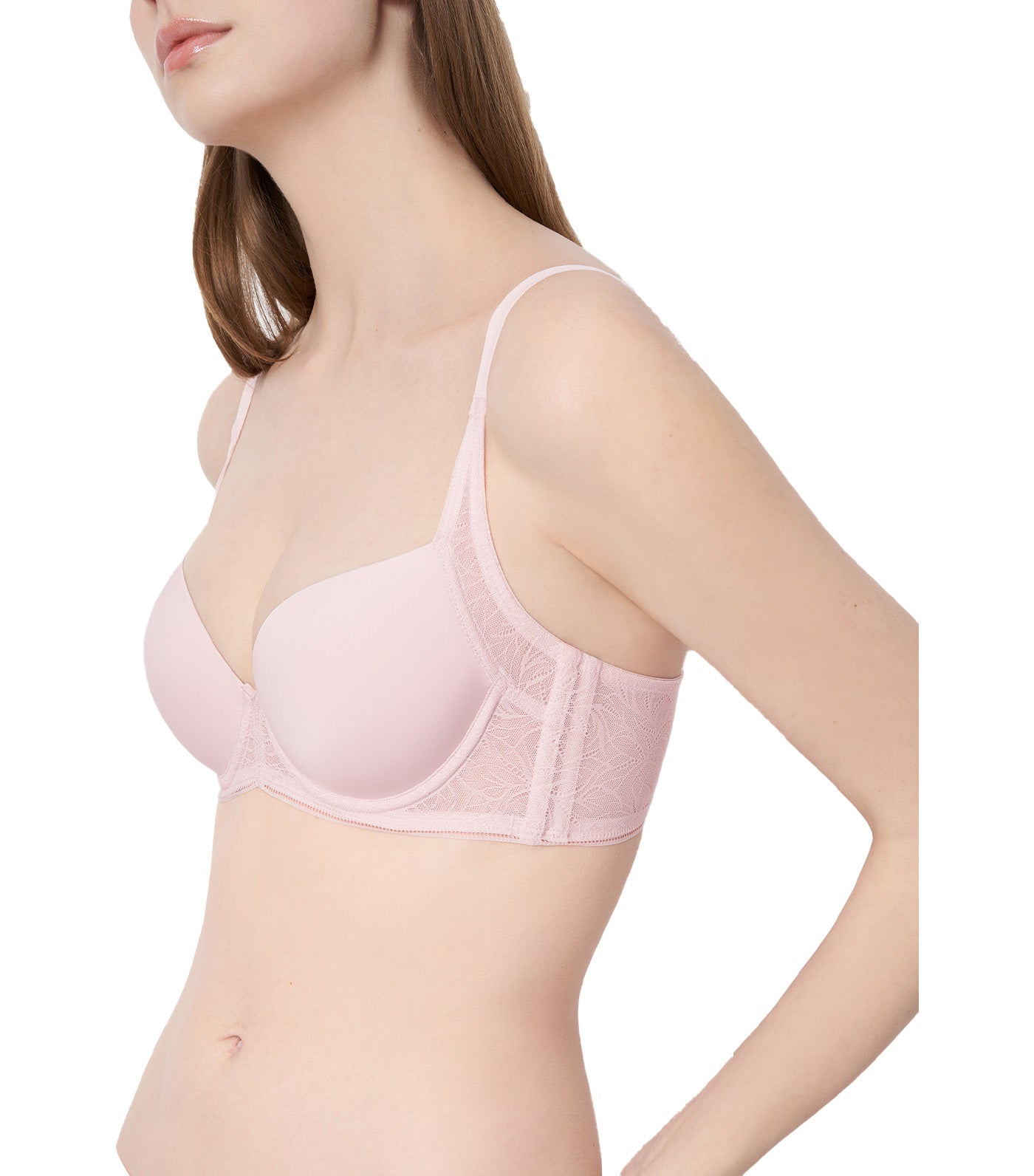 Decorative InsideOut Wired Lightly Padded Bra Pale Pink