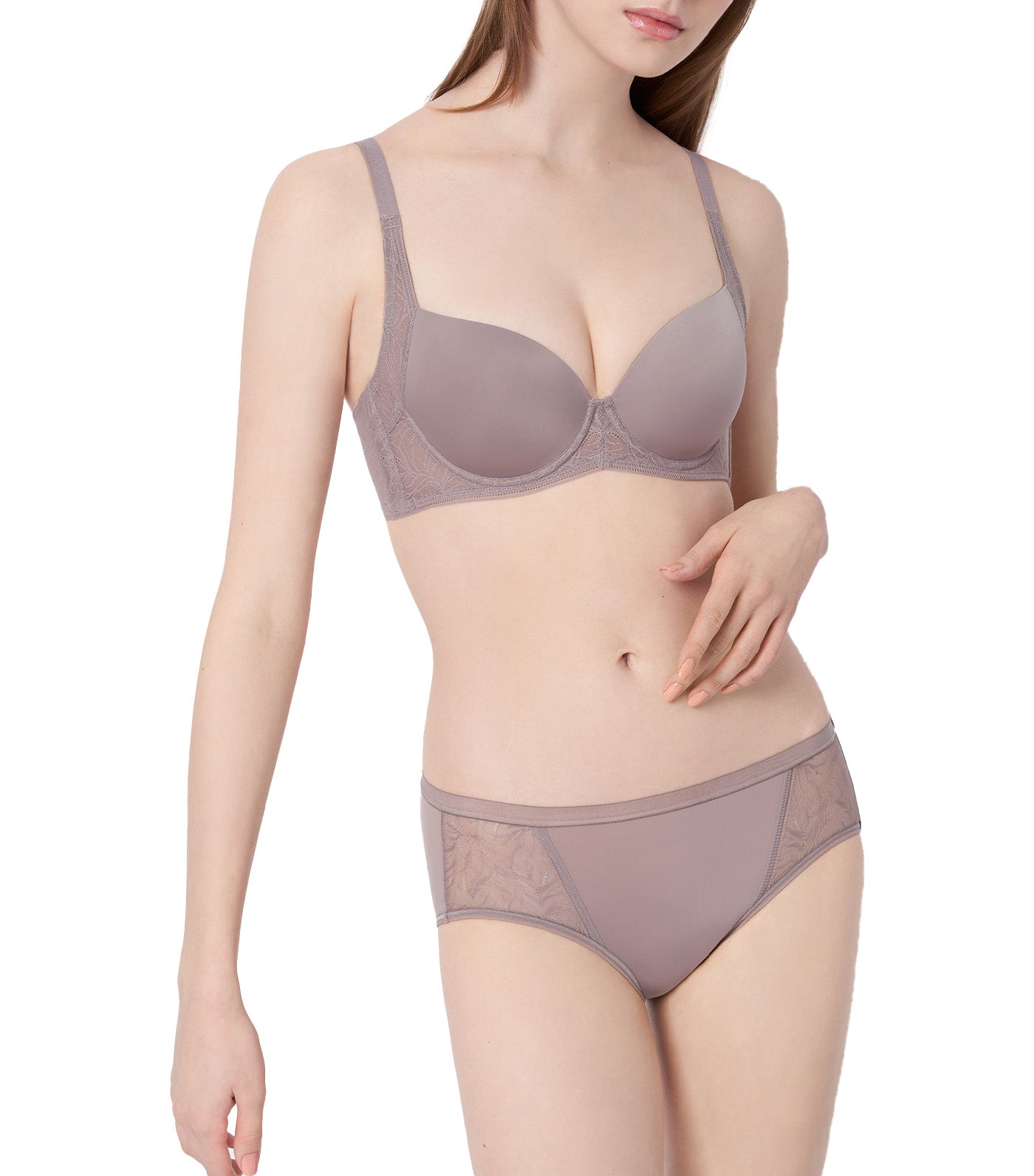Decorative InsideOut Hipster Panty Shadow Gray