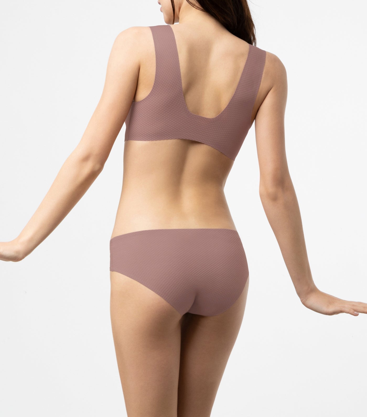 F. FLOW NonWired Pull On Bralette Dark Brown
