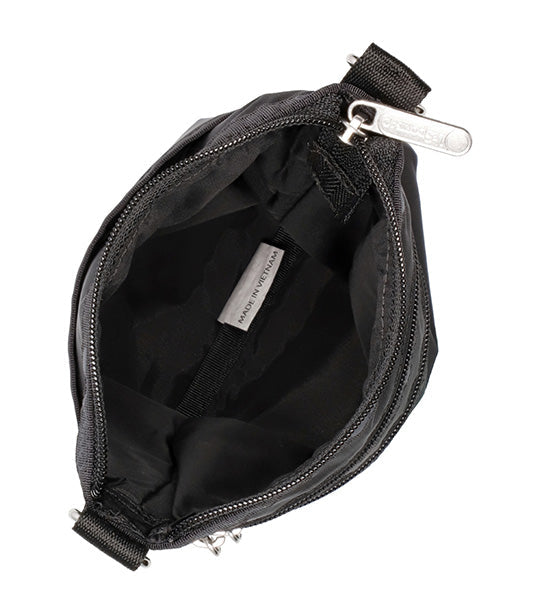 3 Zip Crossbody Recycled Black