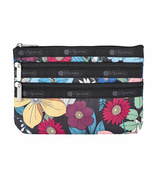 3-Zip Cosmetic Favorite Floral
