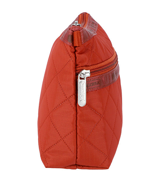 Cosmetic Clutch Cinnebar Deboss