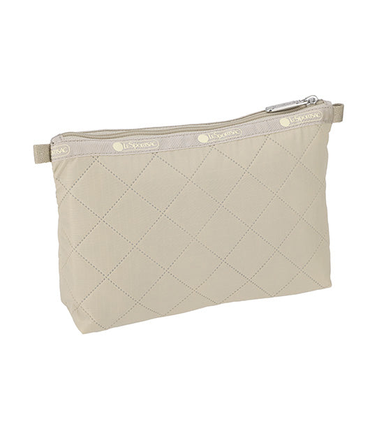 Cosmetic Clutch Travertine Deboss