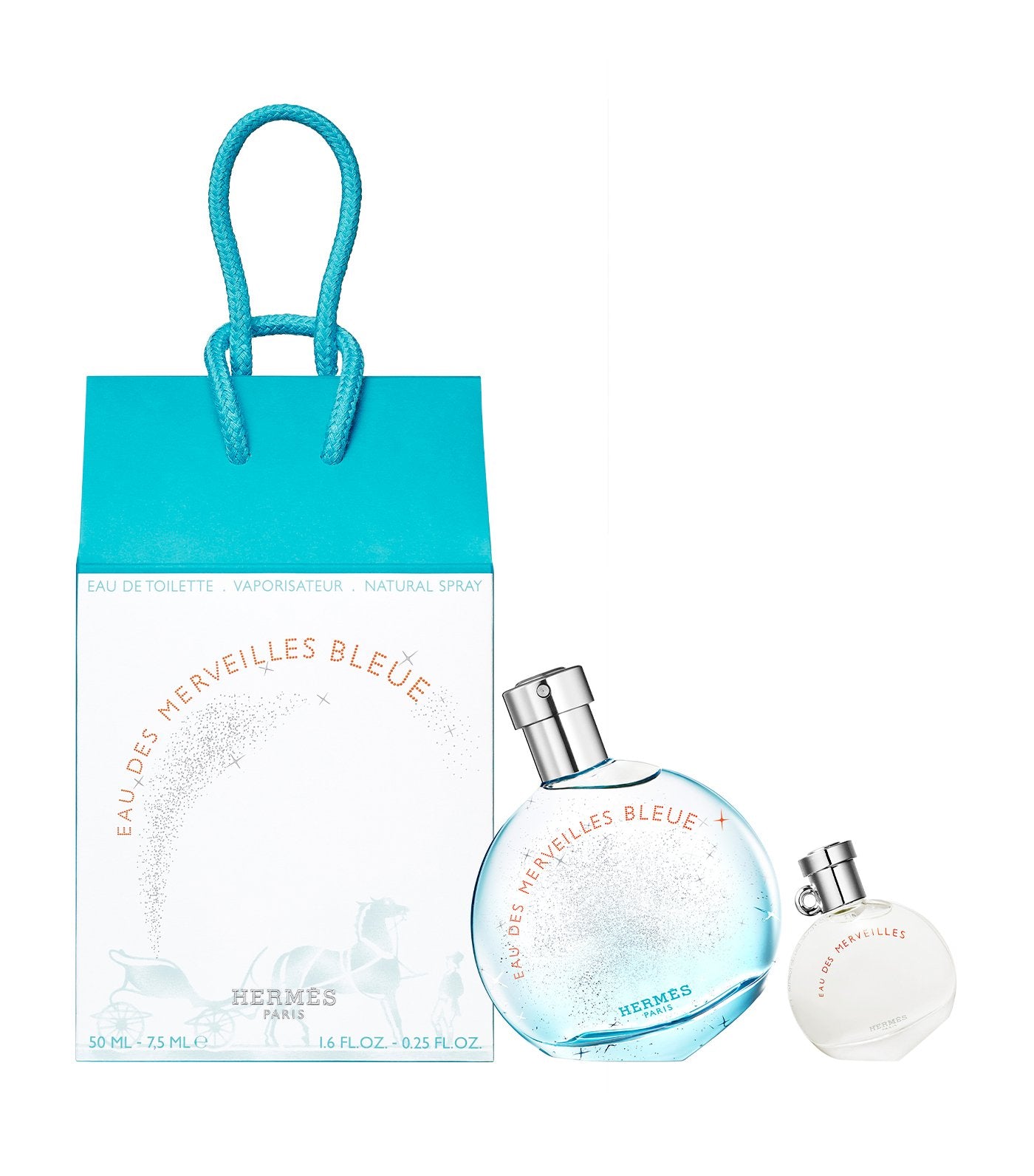 Hermès Eau des Merveilles Bleue gift set, Eau de Toilette, 50 ml