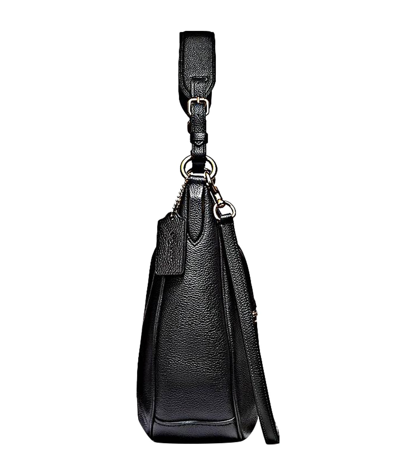 Sutton Leather Hobo Gold and Black