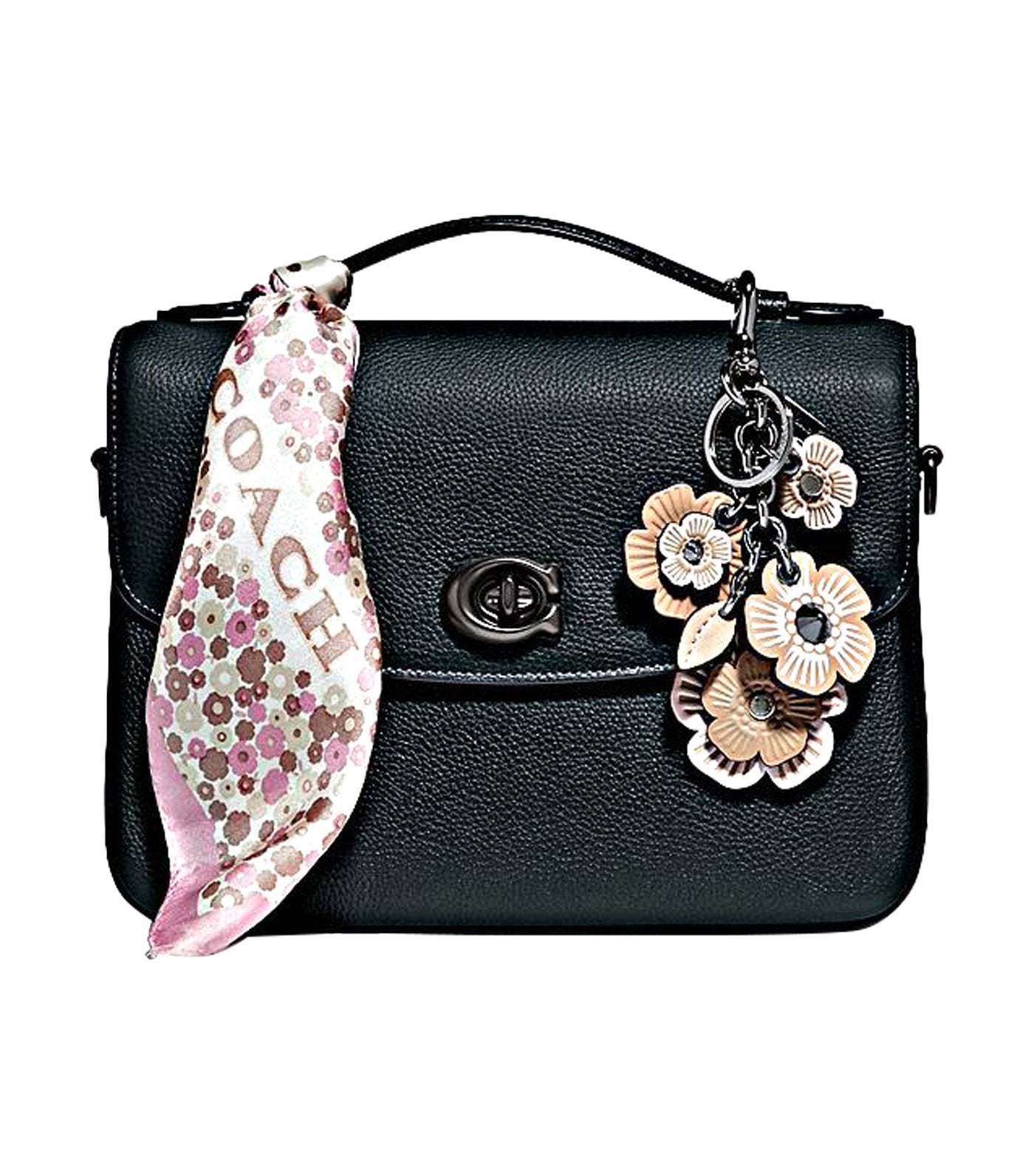 Cassie Leather Crossbody Bag Pine Green