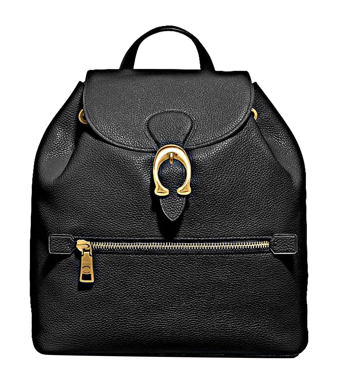 Evie Leather Backpack Black