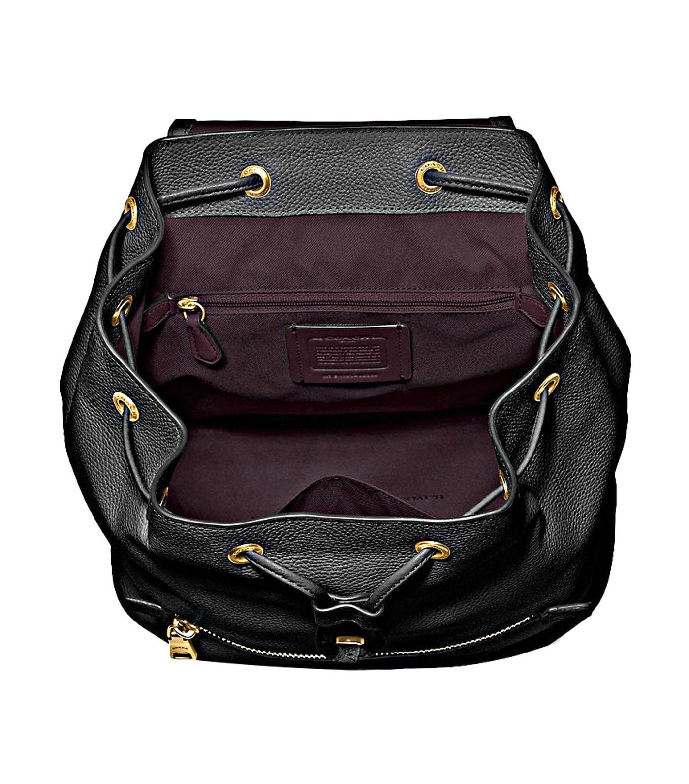 Evie Leather Backpack Black