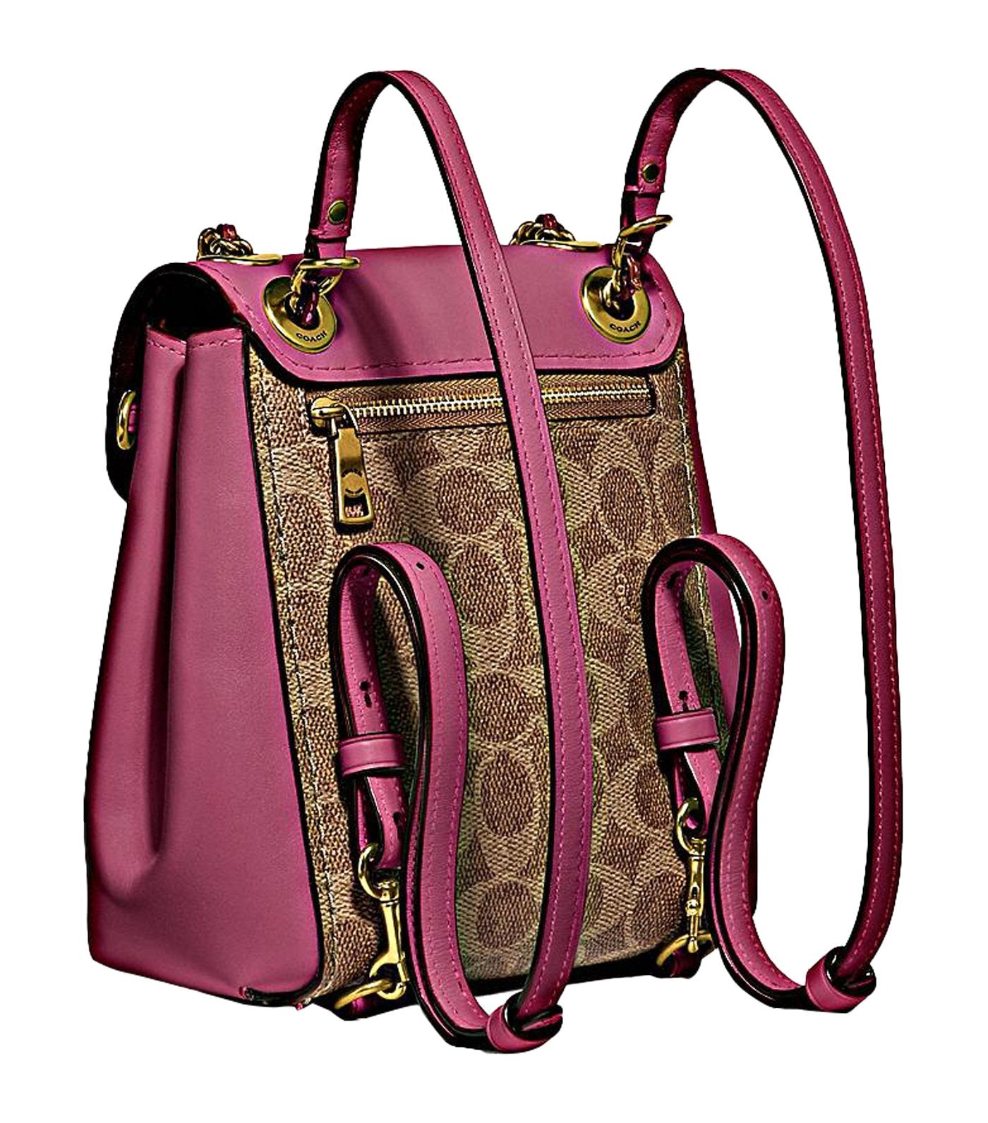 Parker Convertible Signature Canvas Backpack 16 Dusty Pink