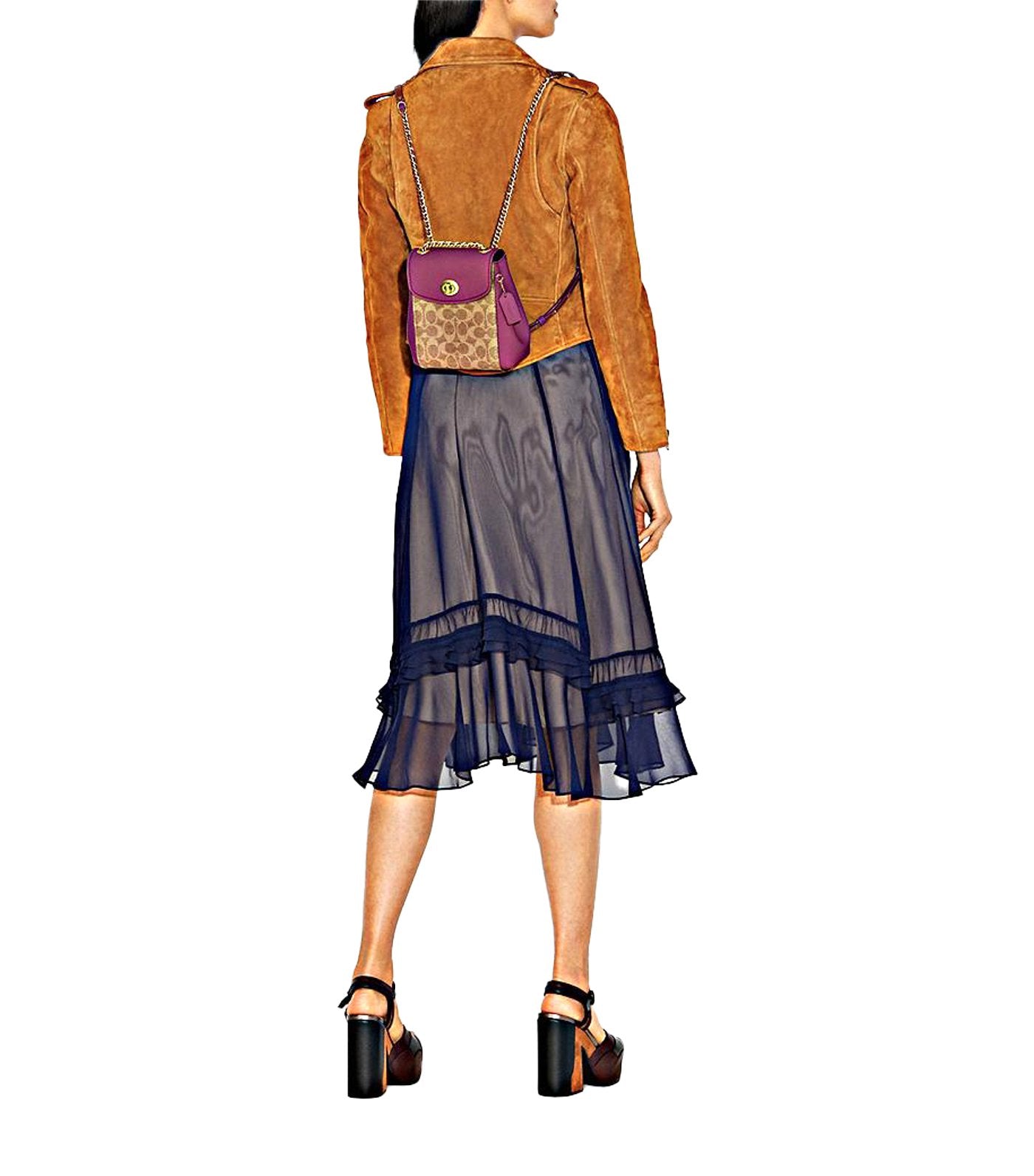 Parker Convertible Signature Canvas Backpack 16 Dusty Pink