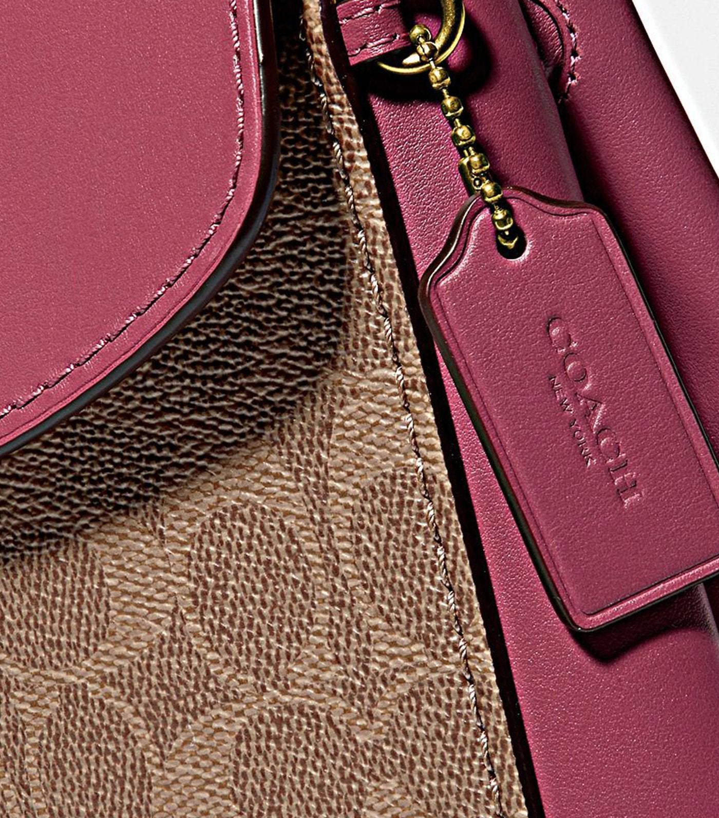 Parker Convertible Signature Canvas Backpack 16 Dusty Pink