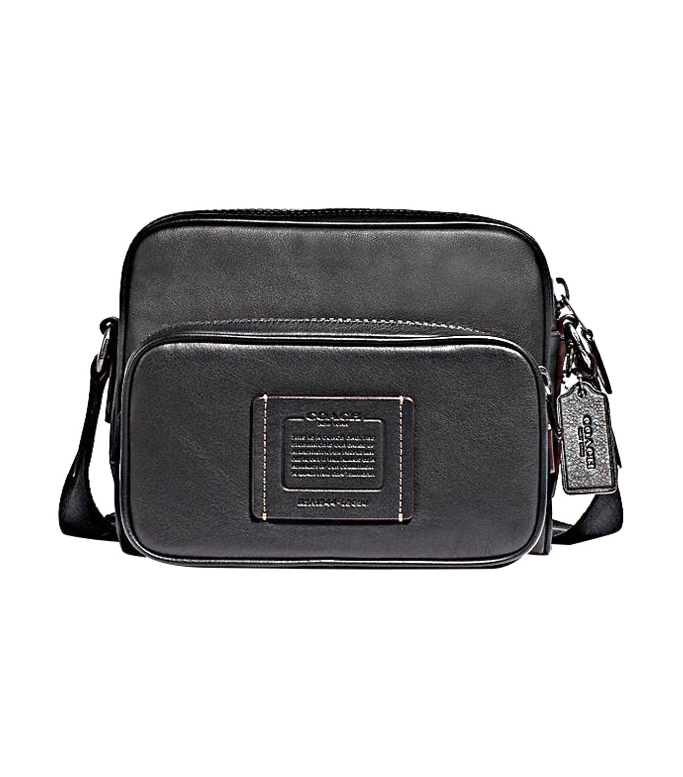 Academy Sport Leather Crossbody Black