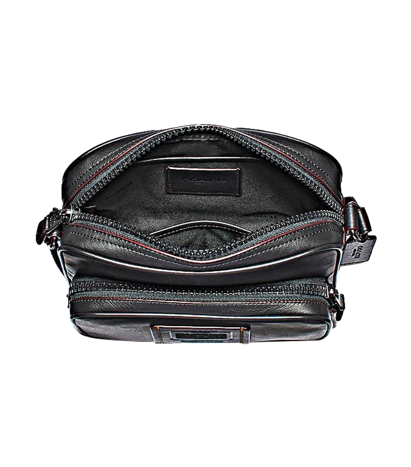 Academy Sport Leather Crossbody Black