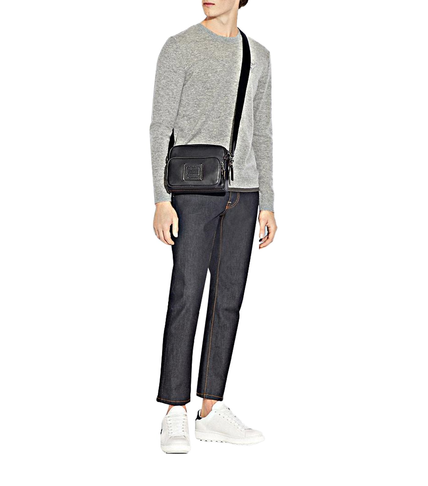 Academy Sport Leather Crossbody Black