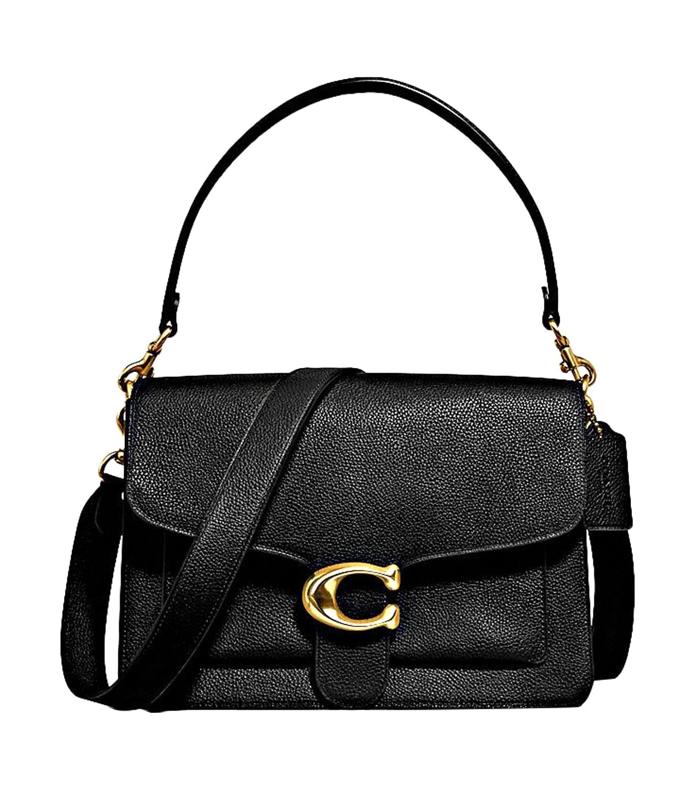 Tabby Leather Shoulder Bag Black