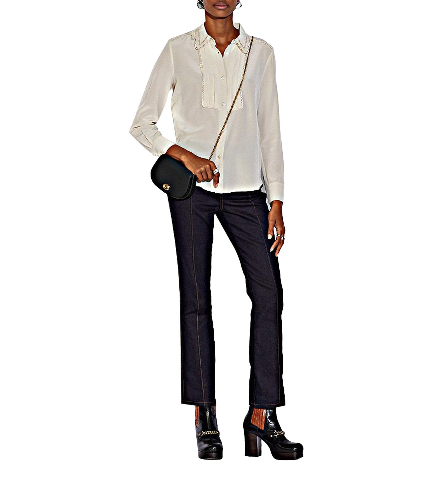 Leather Saddle Belt Bag Black