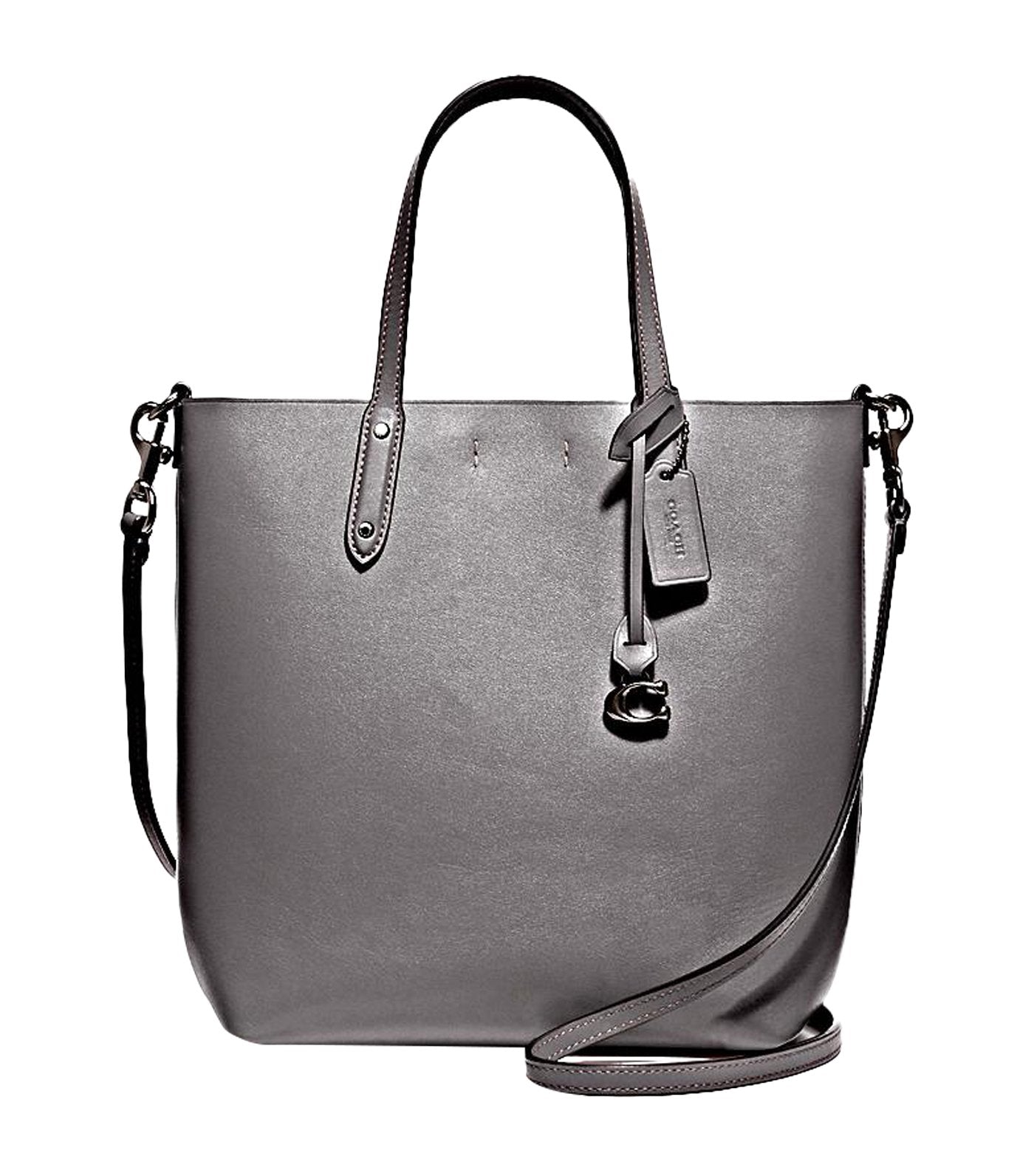 Central Shopper Tote Gunmetal and Heather Gray