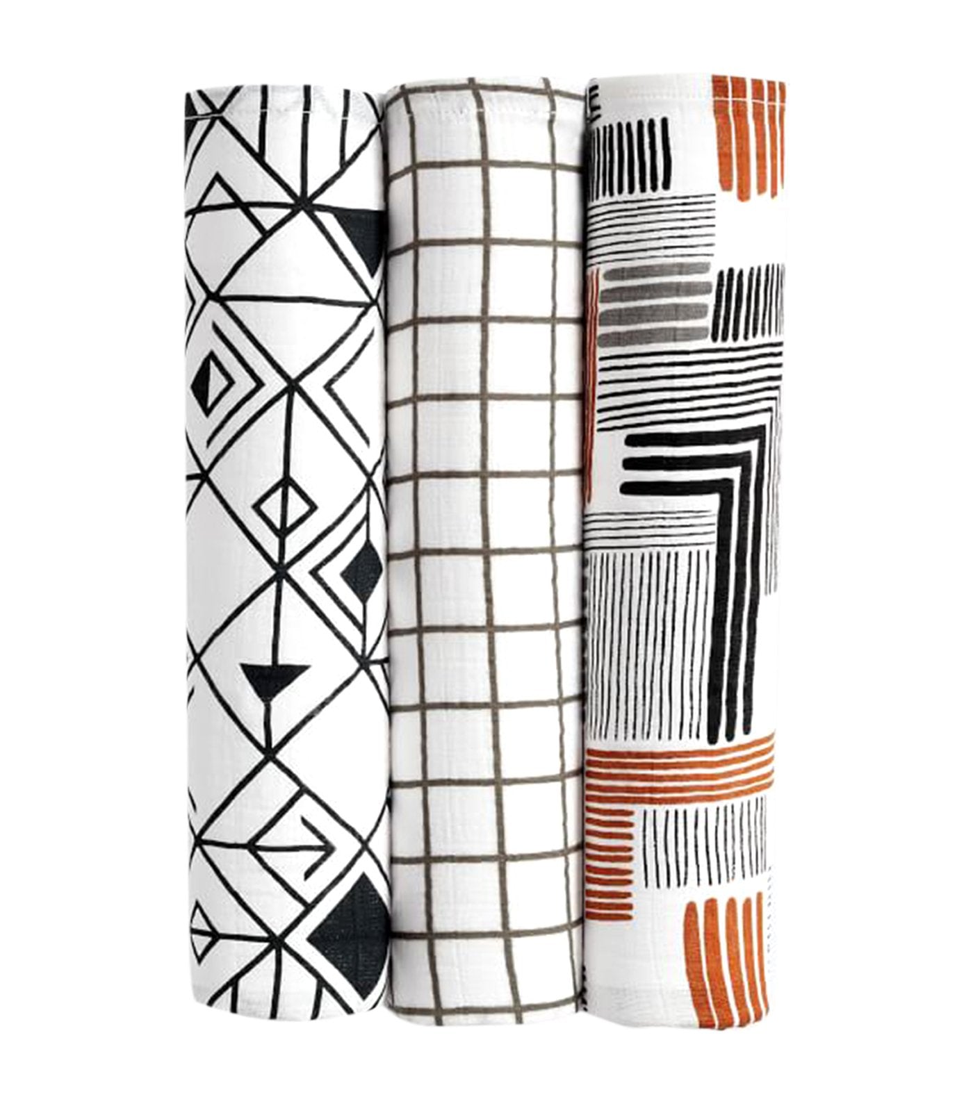 pottery barn kids window pane muslin swaddle set