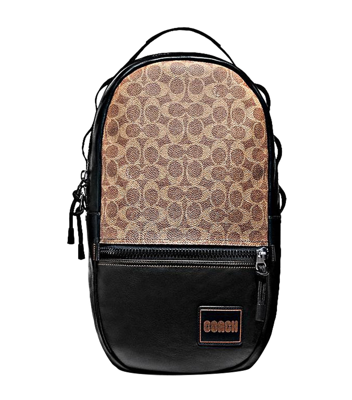 Pacer Signature Coated Canvas Backpack Khaki