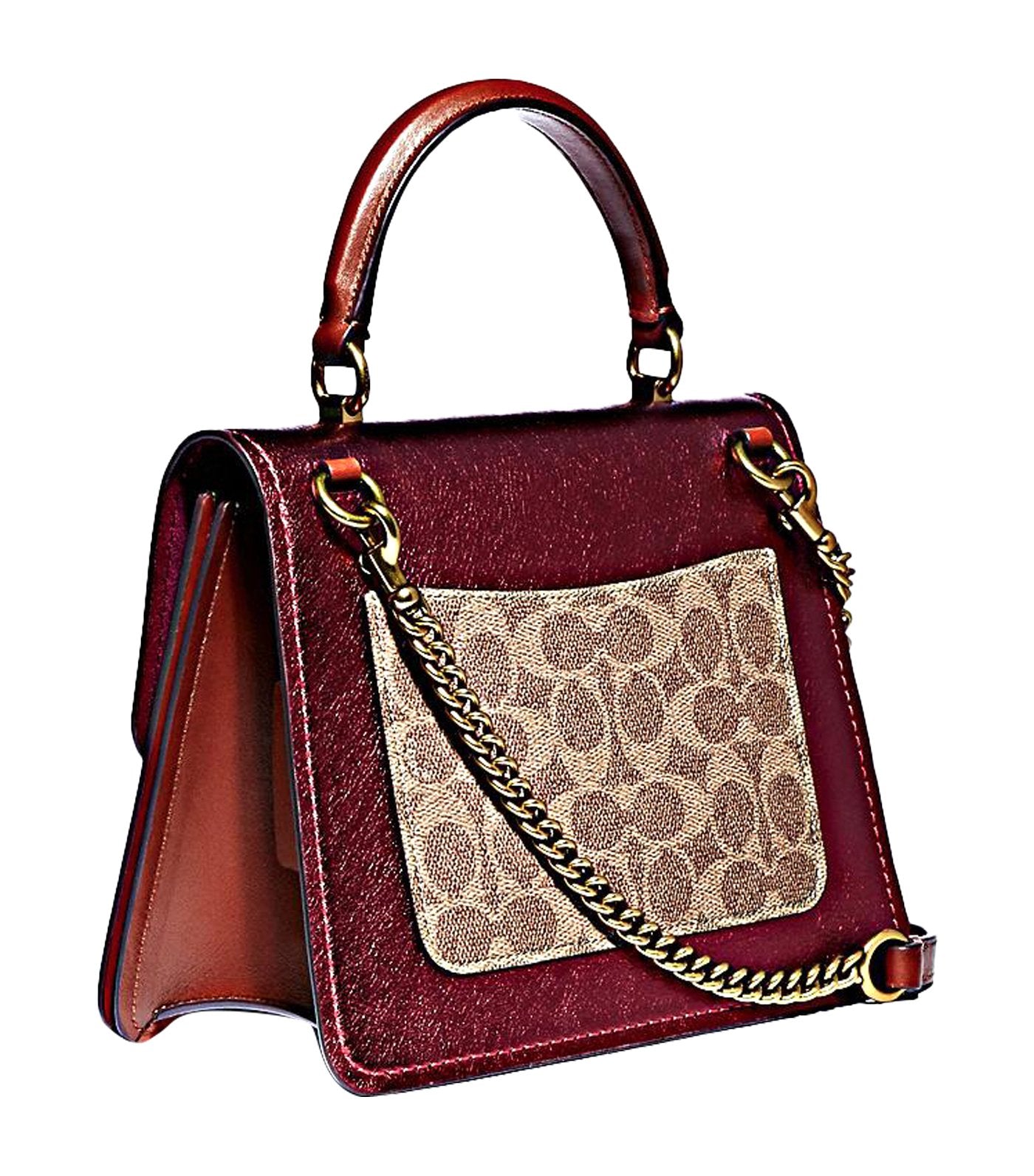 Parker Signature Canvas Top Handle Tan Metallic Clay