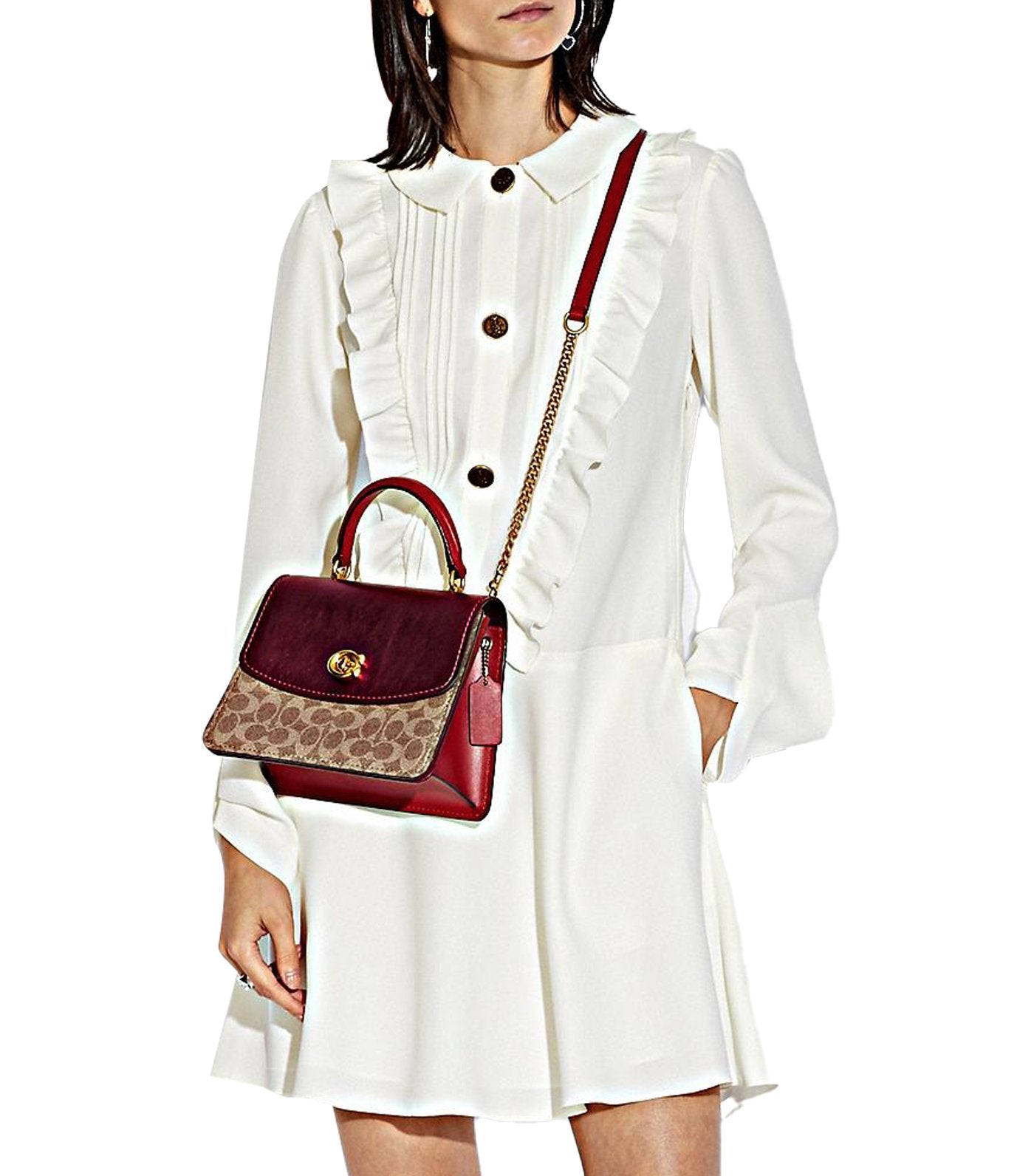 Parker Signature Canvas Top Handle Tan Metallic Clay