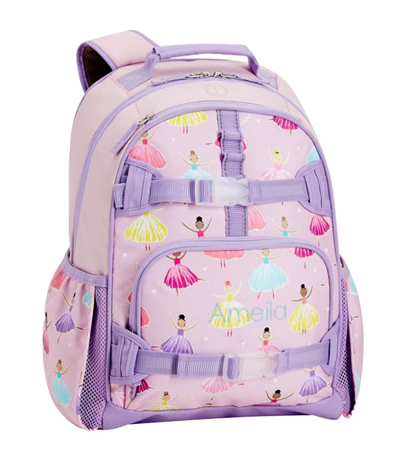 pottery barn kids mackenzie pink ballet glow-in-the-dark backpacks large