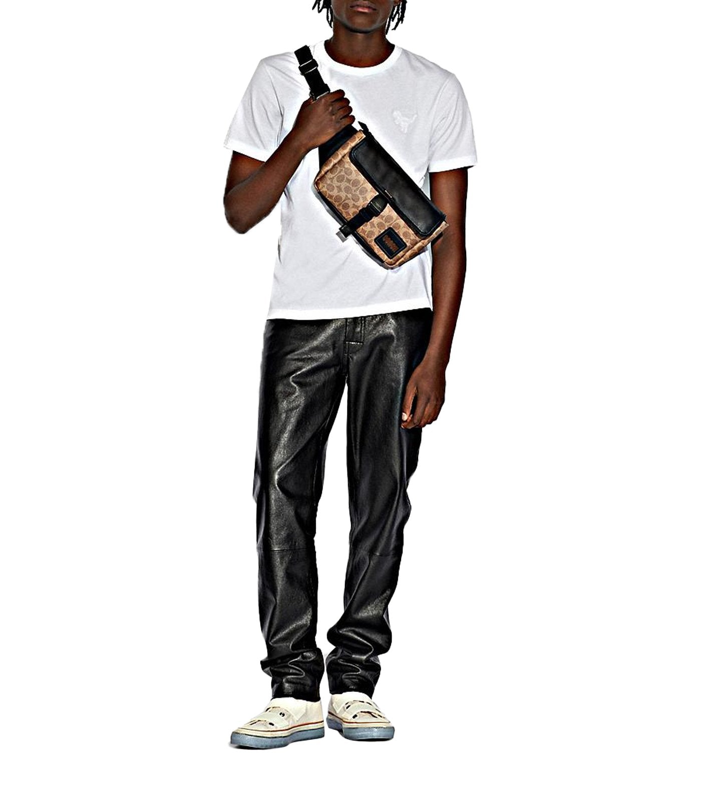 Pacer Signature Coated Canvas Belt Bag