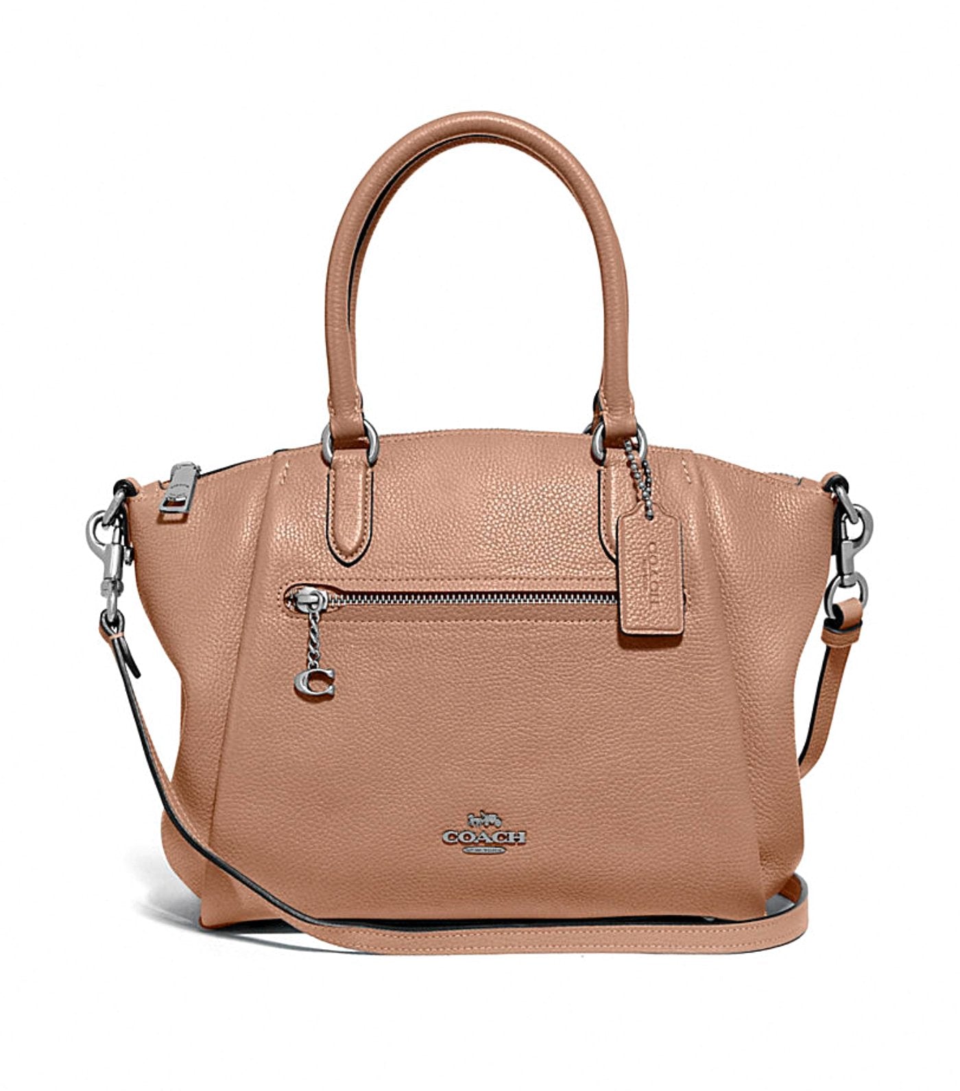 Elise Leather Satchel Taupe