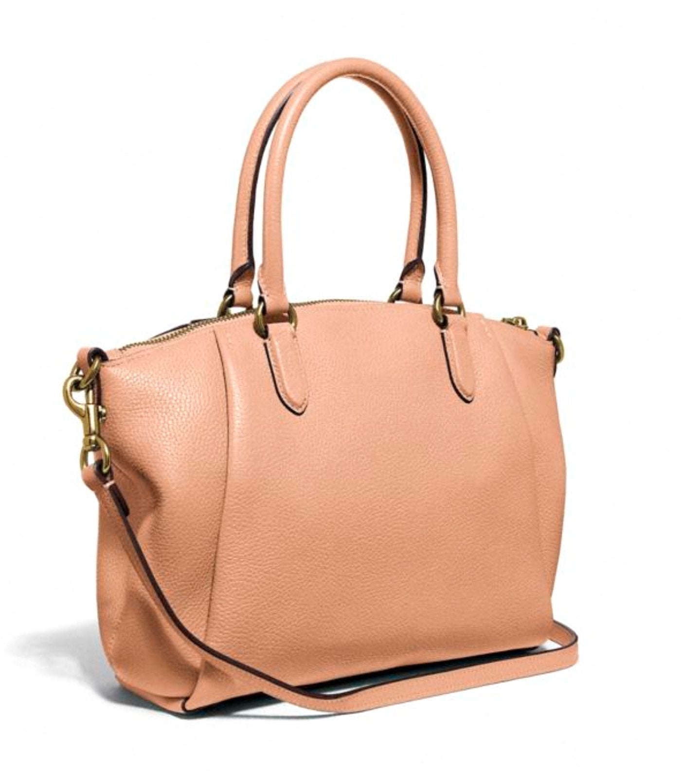 Elise Leather Satchel Taupe