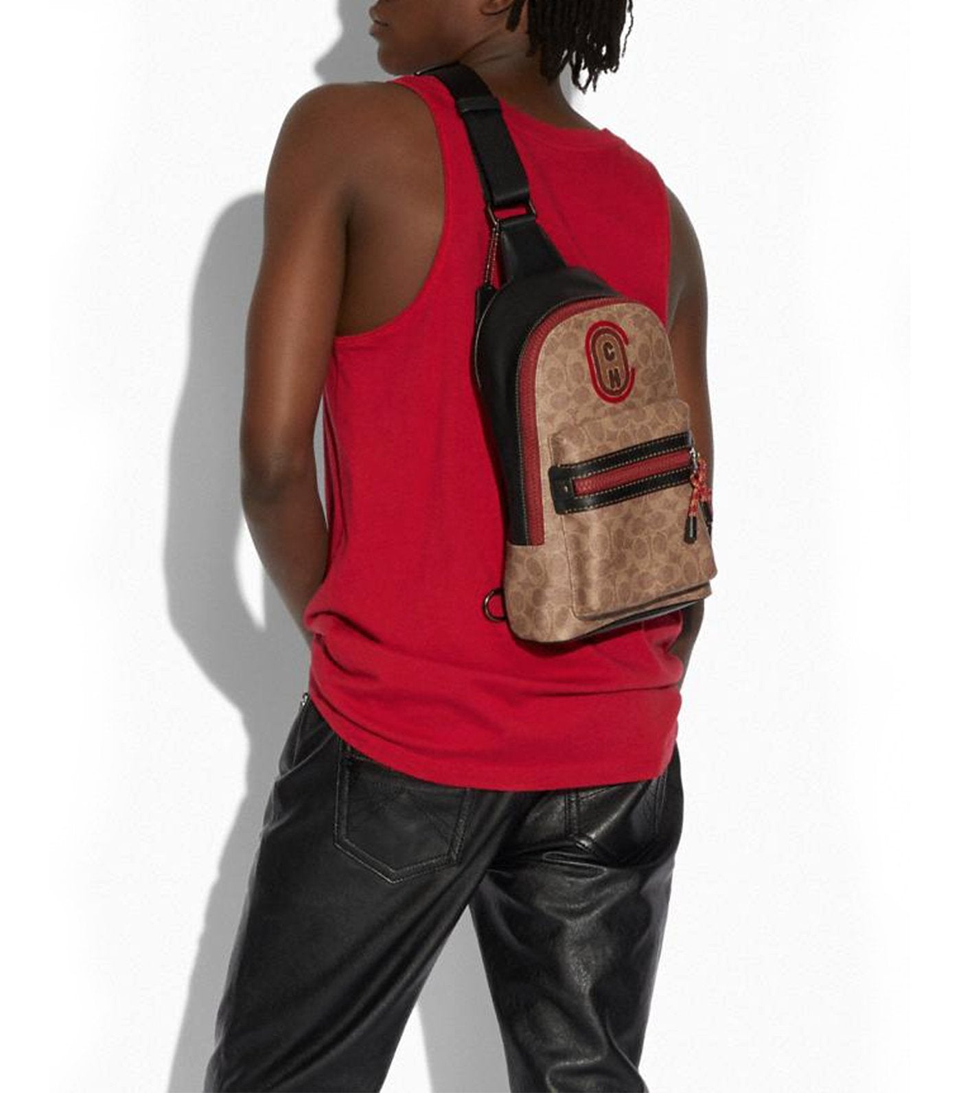 Academy Signature Coated Canvas Crossbody Pack
