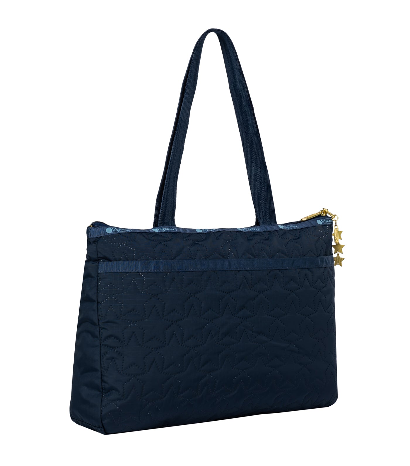 3 Zip Tote Bag Star Deboss