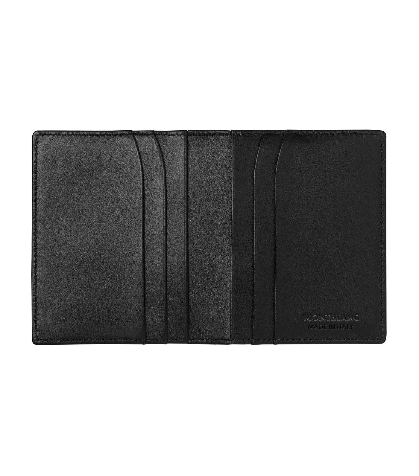 Meisterstück Soft Grain Business Card Holder with View Pocket Black