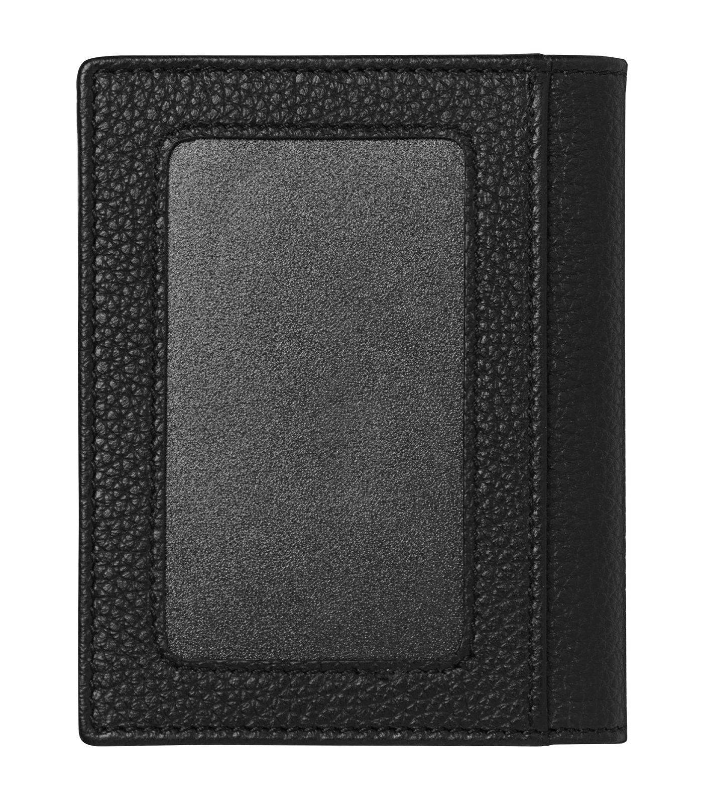Meisterstück Soft Grain Business Card Holder with View Pocket Black