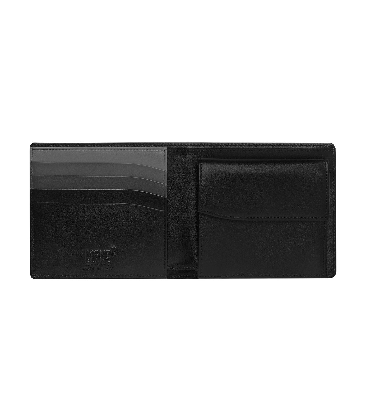 Meisterstück Wallet 4cc with Coin Case Black and Gray