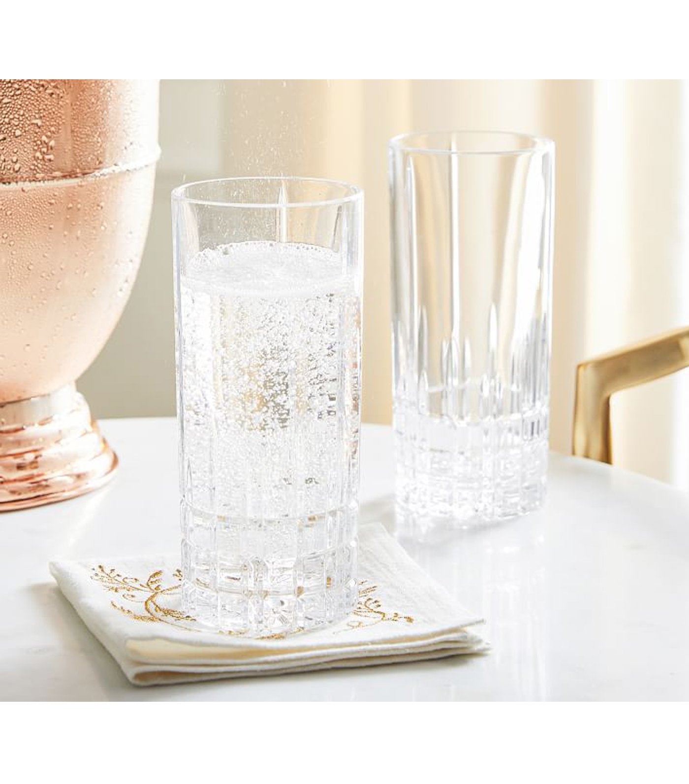 Pottery Barn Monique Lhuillier Delphine Glassware Collection