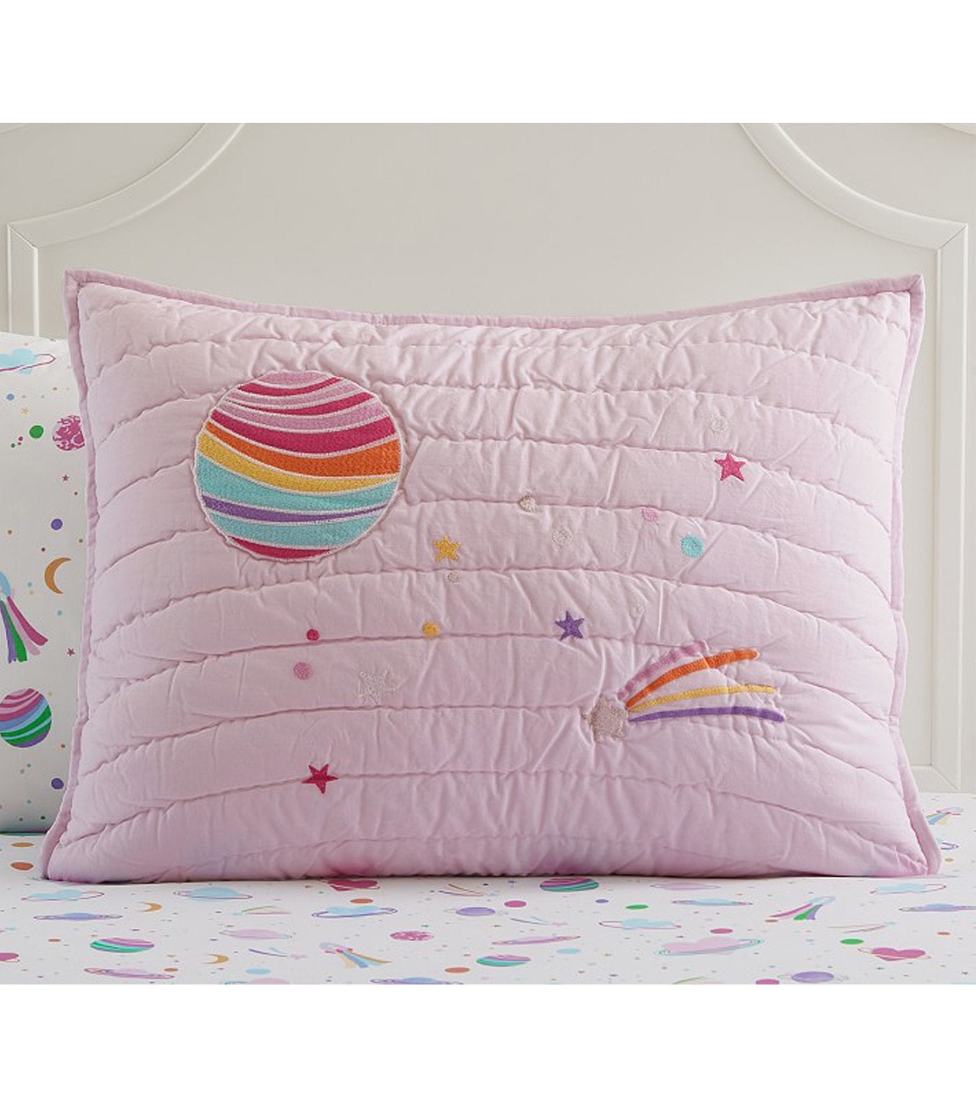 Galaxy Hearts Glow-in-the-Dark Quilt and Standard Sham