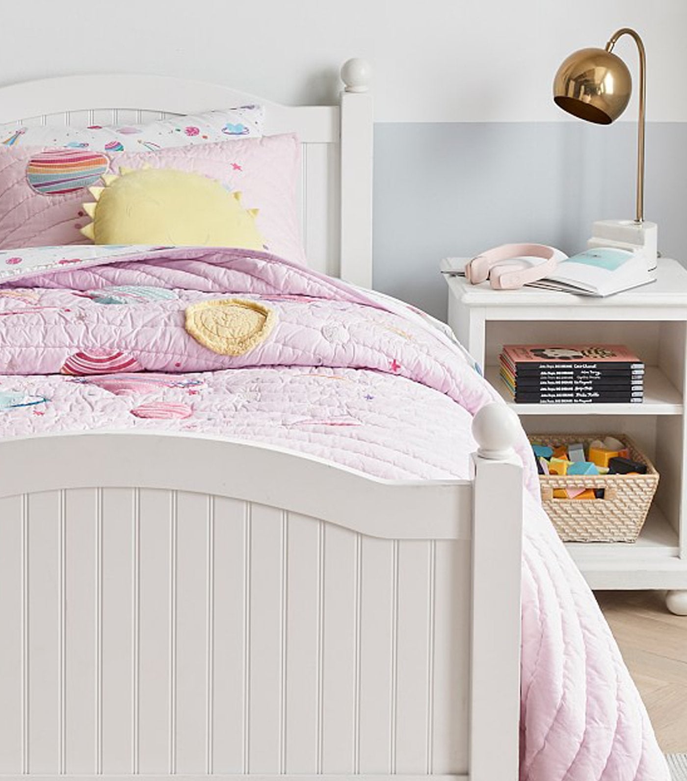 Galaxy Hearts Glow-in-the-Dark Quilt and Standard Sham