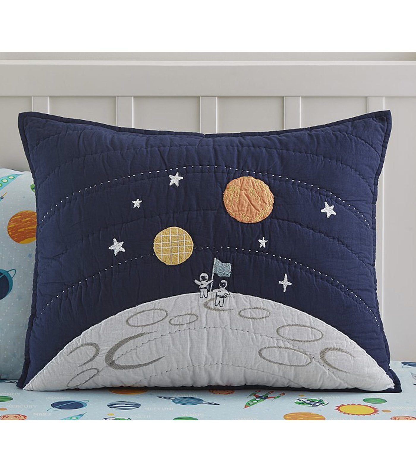 Solar System Glow-in-the-Dark Quilt and Standard Sham